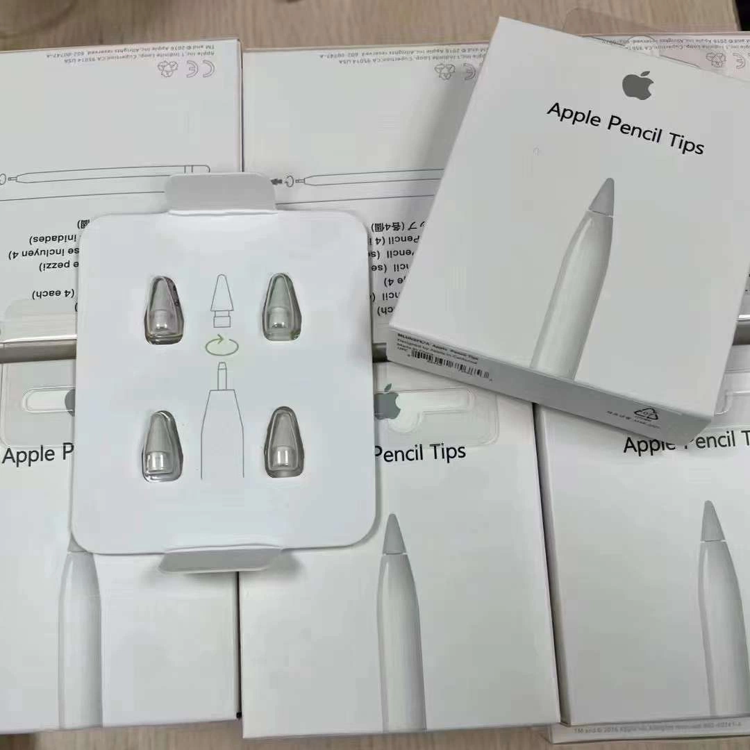 نصائح iPad Stylus الأصلي ثنائي الطبقات 4 حزم نصائح للقلم البديل لقلم Apple Pencil الأول / الثاني