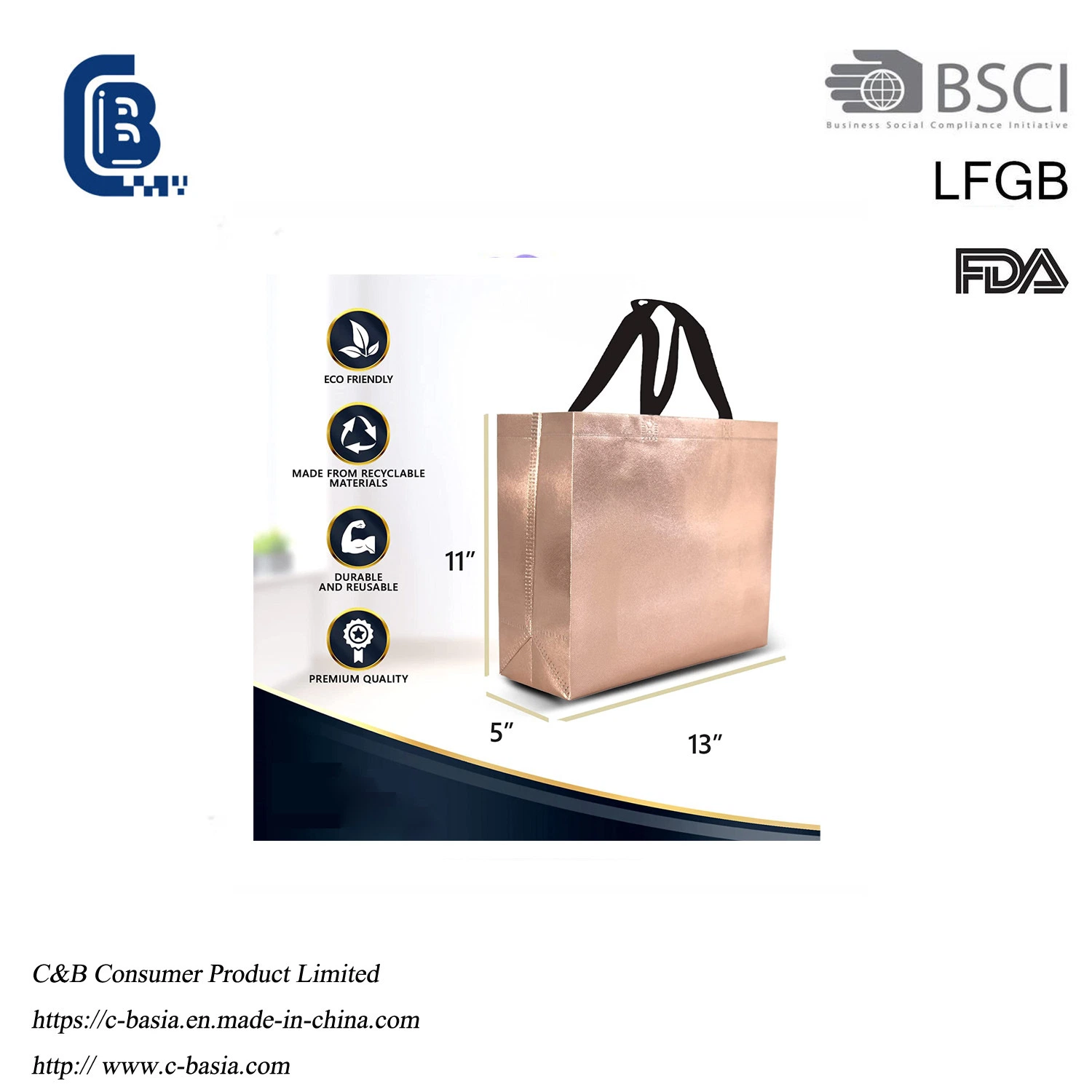 Wholesale/Supplier Customized Bright Film Fashion Non-Woven Gift Bags, High quality/High cost performance  Gift Bags