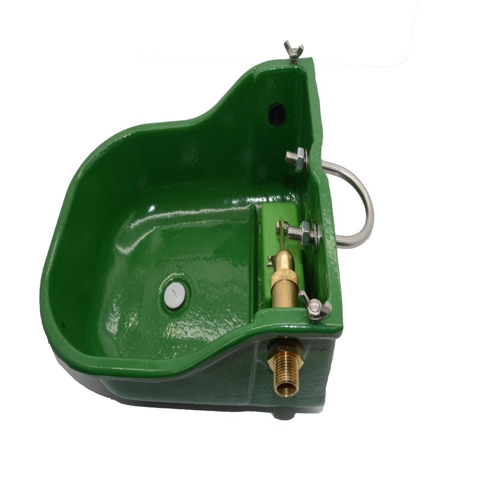 Adjustable Brass Float Valve Cast Iron Water Trough with Green Powder Coated 3L