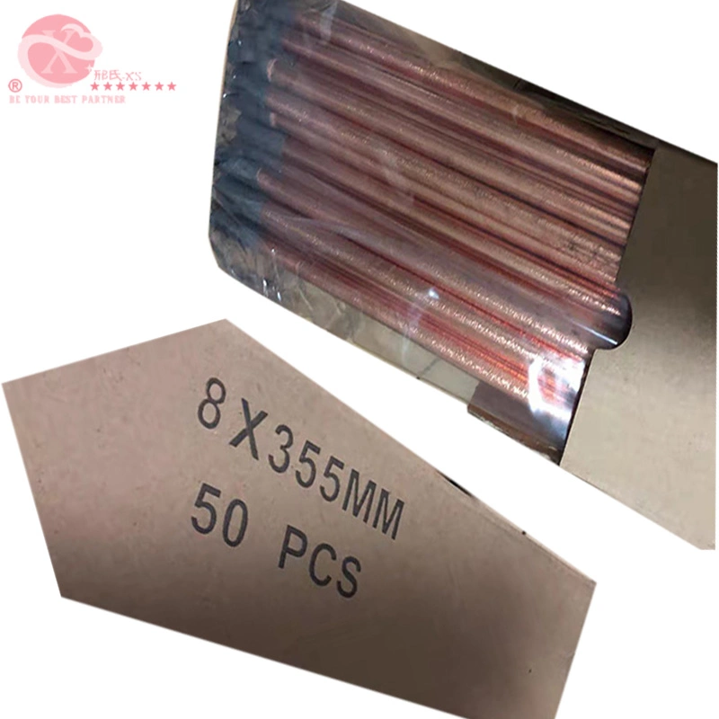 Industry Copper Coated Welding Carbon Graphite Gouging Rods Price Arc Gouging Carbon Electrode 6mm, 8mm, 9mm, 10mm, 12mm