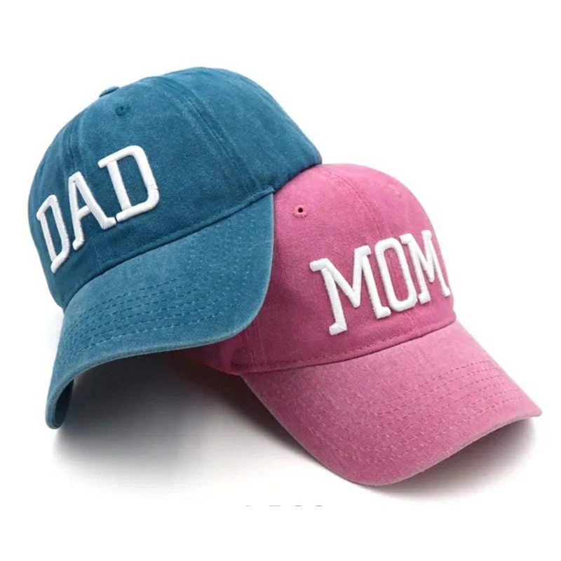 New Distressed Vintage Dad Hat 3D Bone Embroidery Logo Custom Baseball Cap