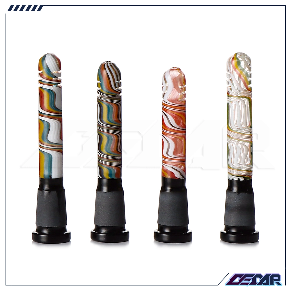 Tubos de água para fumadores em vidro borossilicato High American Color Rod Acessórios para fumadores em vidro Pyrex Wig Wag