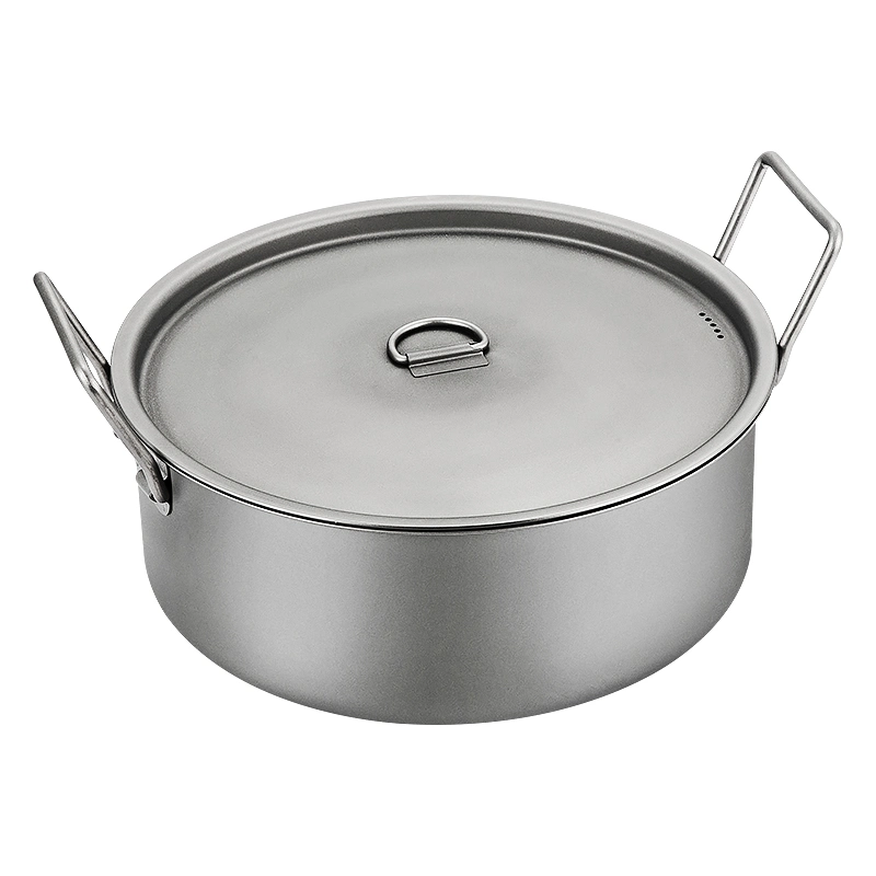 Camping ligero Bote Ultra Light Senderismo Outdoor Bowl ollas sartenes utensilios de cocina sopa de ultraligeros al aire libre de titanio Pot