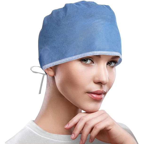 Medical Instrument Waterproof Cloth Surgical Caps Material Disposable Hat Medical Scrub Cap for Hospital CE/FDA