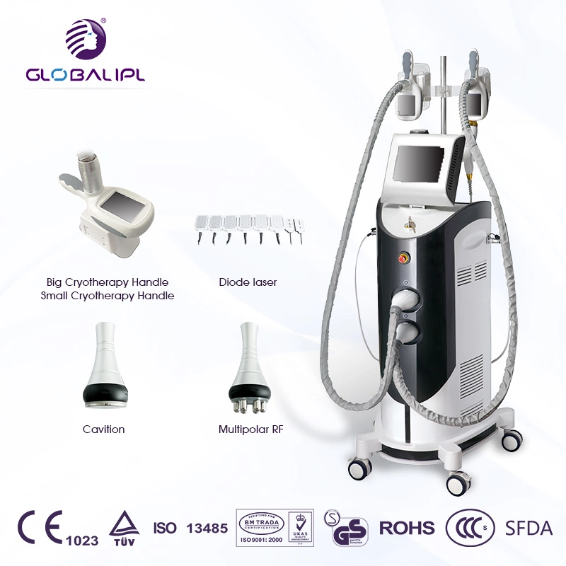 Cavitation RF Face Shaping System Diode Laser Fat Freezing Slimming System