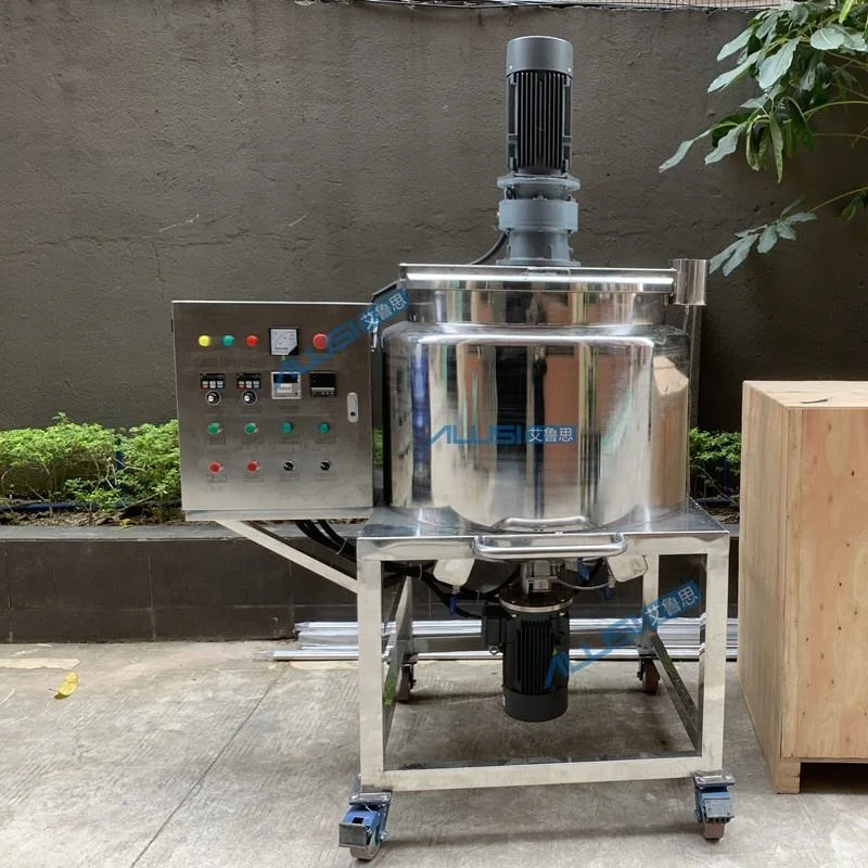 Bottom Homogenizer 200L Movable Electric Heating Mixing Tank