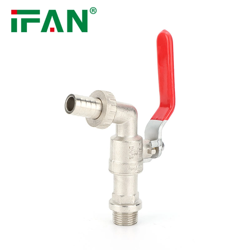 Ifan Hot Sale Durable Plated Brass Water Tap Faucet Brass Bibcock 3/4