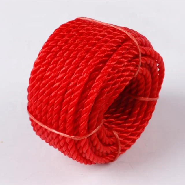 High quality/High cost performance  Manufacturer Price Polyethylene 3 Strand PE Rope 6mm*100m for Climbing Mooring Fishing Rescue