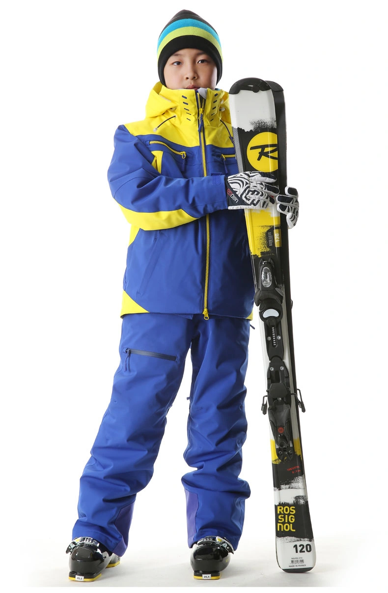 Custom Winter Kids Epaised Warm Sportswear imperméable Snowsues ski Jacket