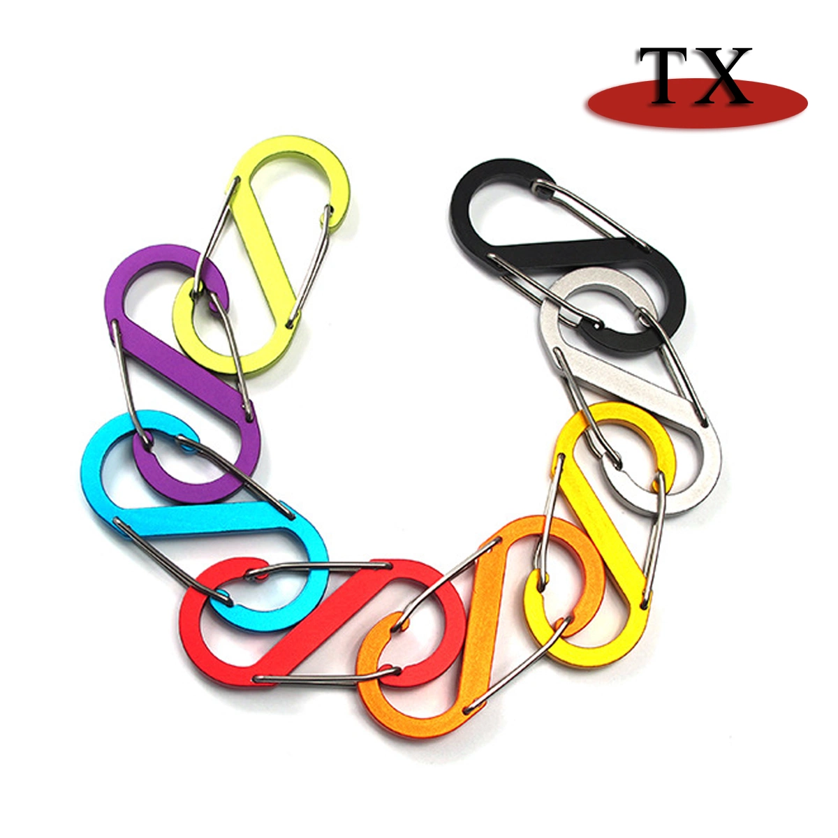 High quality/High cost performance Metal Keychain Key Ring and Backpacks S Shape Carabiner