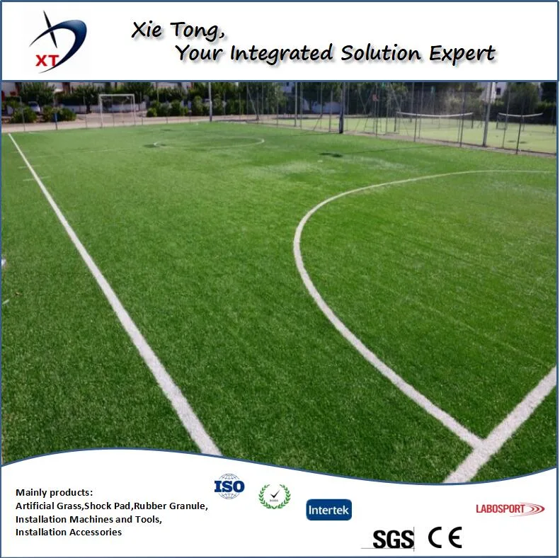 Mini Soccer Field Whole System Artificial Turf with Shockpad and Infills