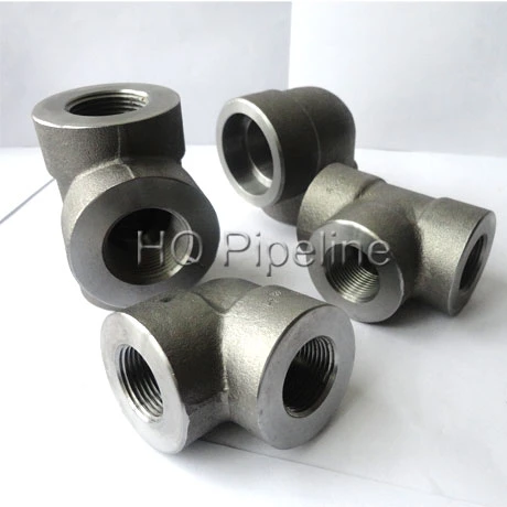 Stainless & Carbon Steel ANSI B16.11 Threaded Pipe Fittings Forged 90 Degree Thread Elbows