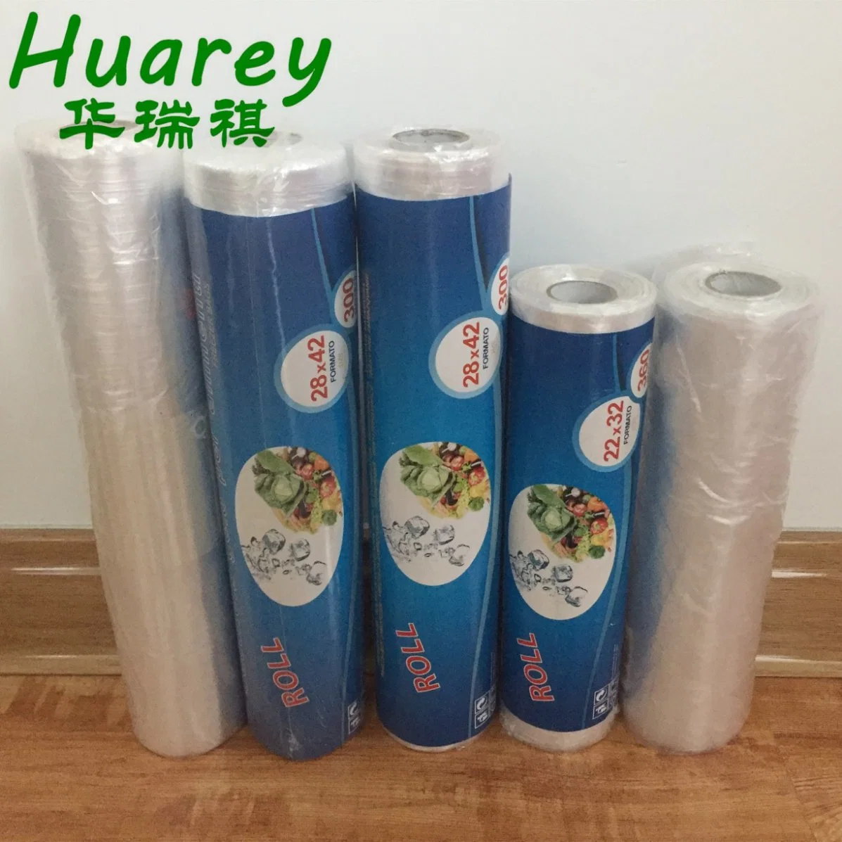 China Supply Fresh Food Vegetables Packaging Plastic Bag on Roll for Fridge Freezer Bag