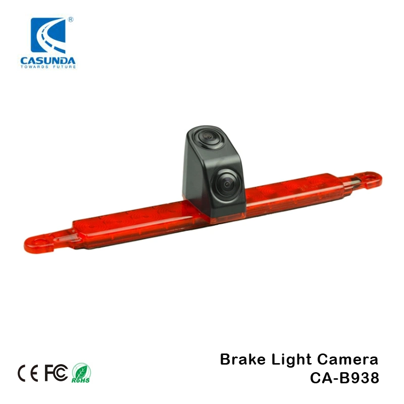 Universal Dual Lens Top Tail Brake Light Waterproof CCD CMOS Wide Angle View HD Car Kit Rearview Back up Parking Vehicle Camera