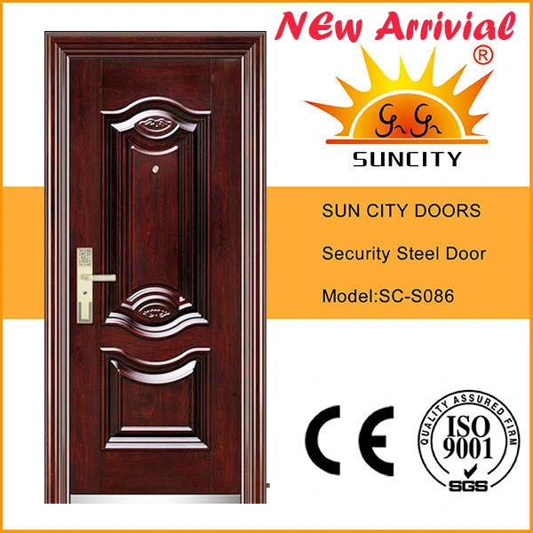 Main Steel Iron Door with Copper Painting (SC-S173)