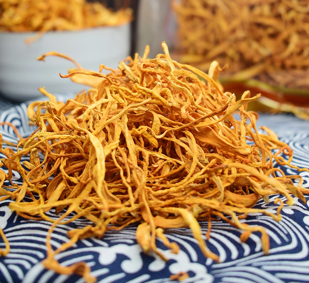 Getrocknete Essbare Pilze Nahrung Cordyceps Gesundheit Pilz