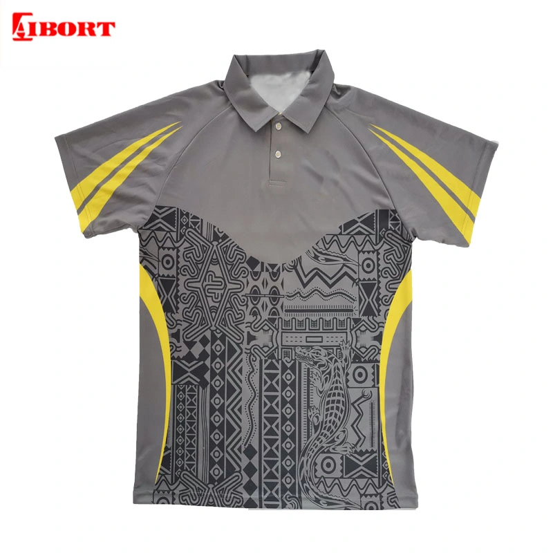 Aibort Customized Logo Polyester Dry Fit Full Sublimation Poloshirt (T-SG-05)