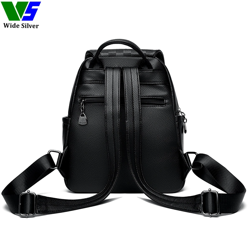 Wide Silver Original Promotion School Bags for Teenagers Mujer New Design Backpacks