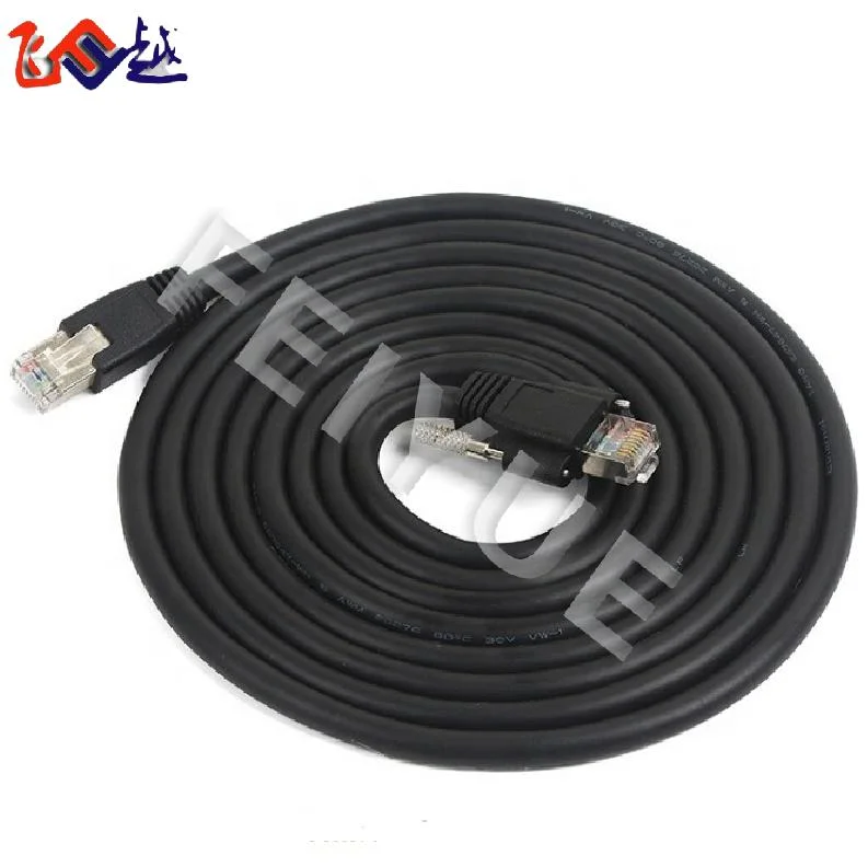 High Flexible RJ45 Cable with Locking Screw for Gige Industrial CCD Camera