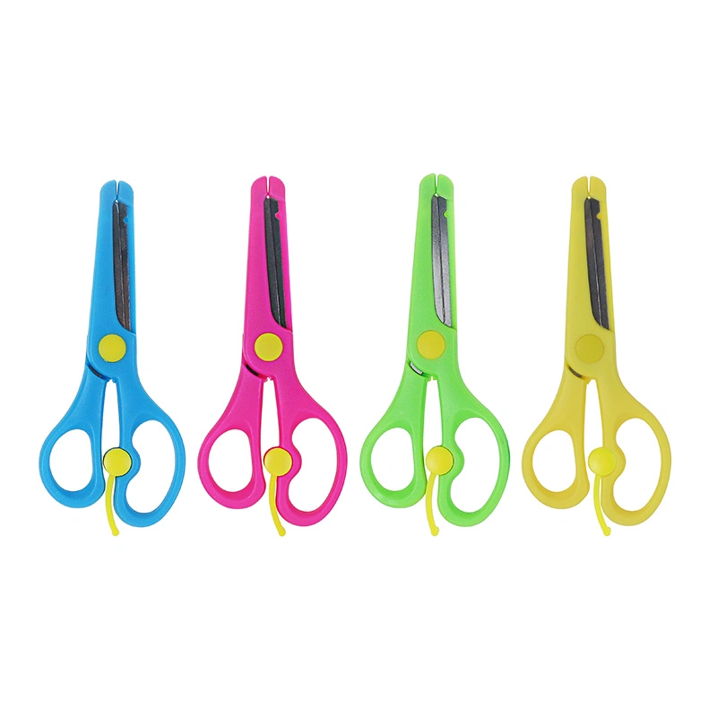 Wholesale Multipurpose Colored Plastic Safety Art Craft Scissors for Kids