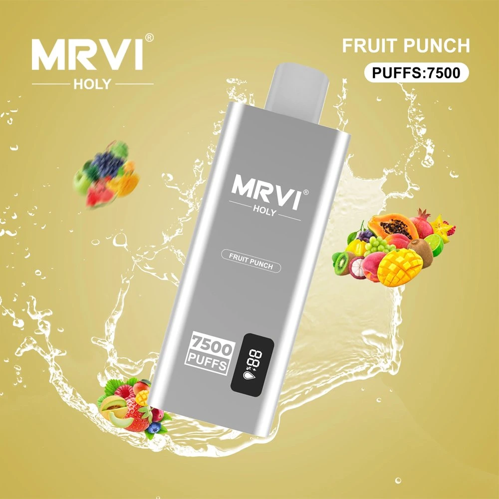 Top VAPE Fabricantes Mrvi Holy precargada VAPE desechable flujo de aire ajustable Vaporizador Pod recargable 7000 7500 8000 Puffs con 10 sabroso Sabores