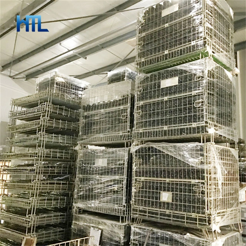 Welded Warehouse Logistic Folding Wine Industry Wire Mesh Basket Wholesale/Supplier