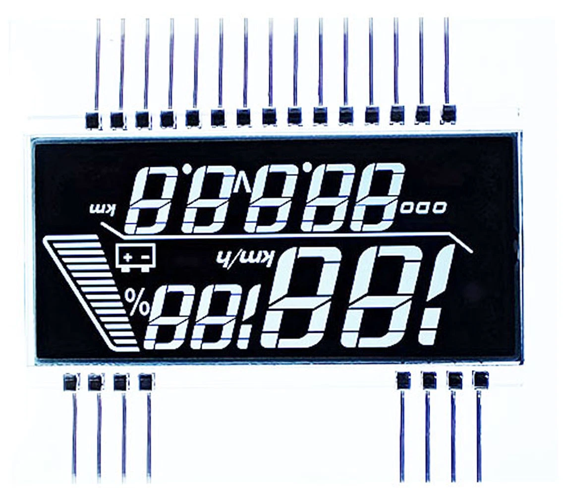 23 Pin LCD Display Negative Transmissive Va Segment LCD Display Panel for Electric Product Display
