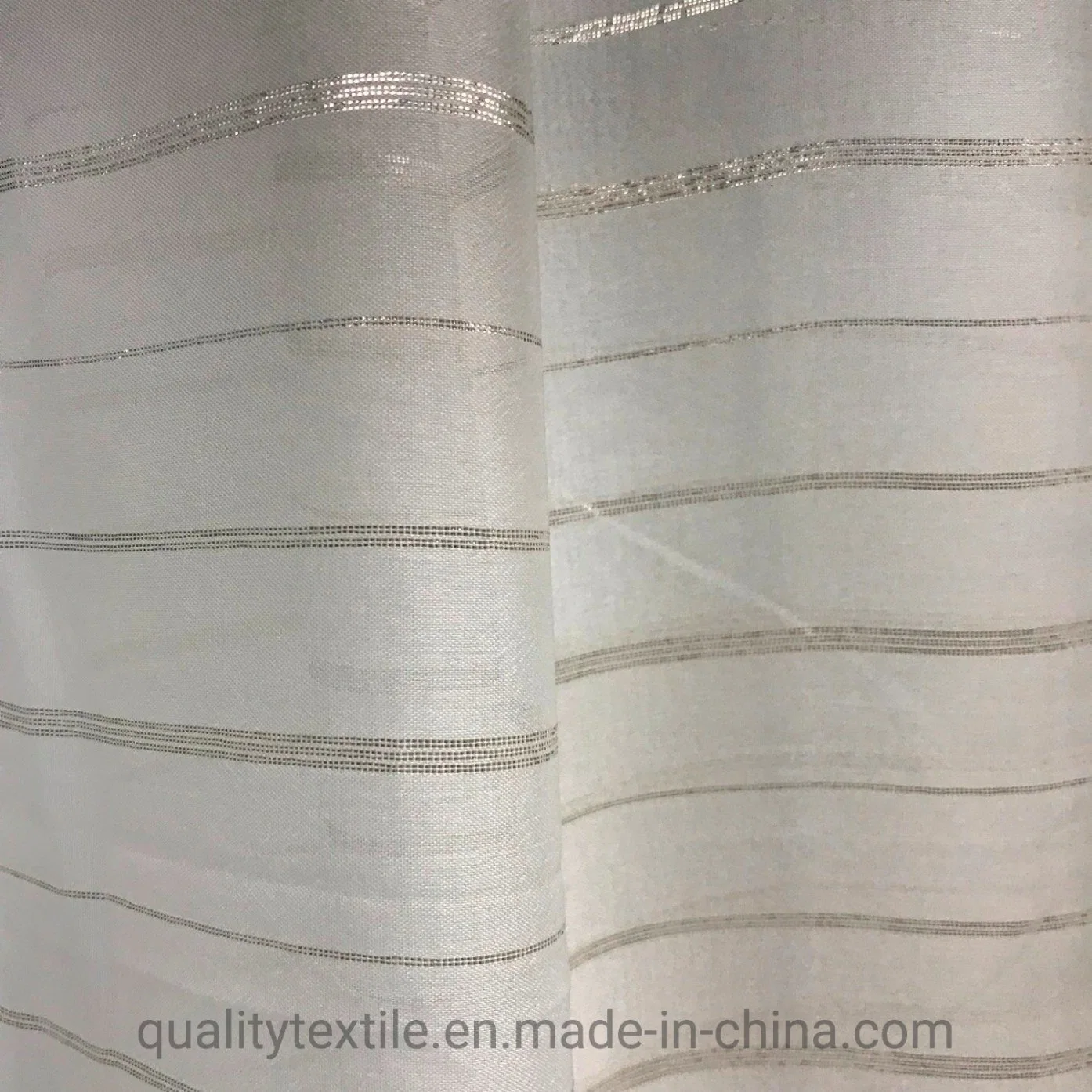 Imitation Silk with Metallic Yarn 100% Polyester Fabric for Garment Fabric