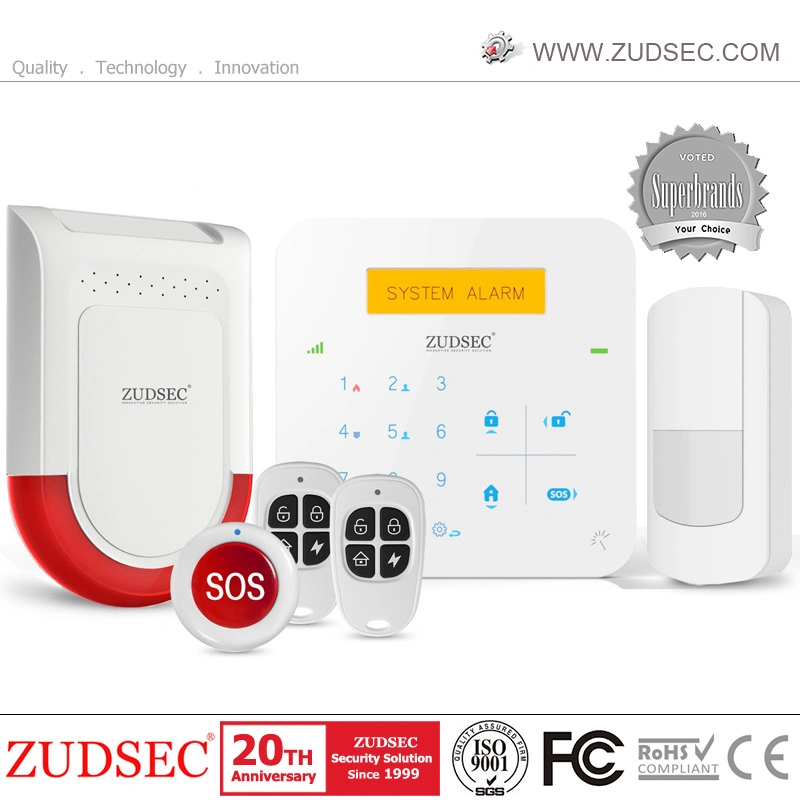 Wireless GSM Home Security Alarm with 2-Way Intercom