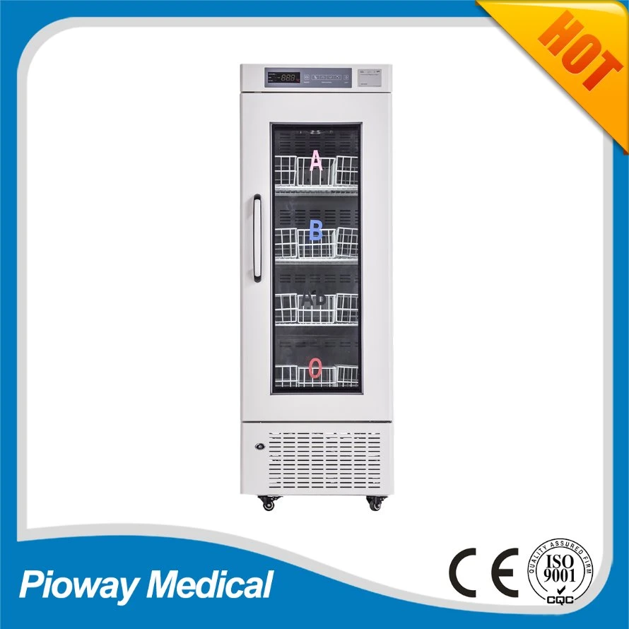 Refrigerador de banco de Blook de hospital de 4 grados, refrigerador médico (MBC-4V208)