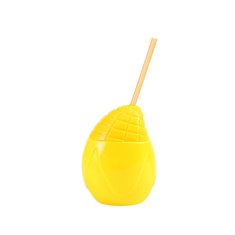 Transparent Mango Shaped Plastic Drinking Cup Ci17823