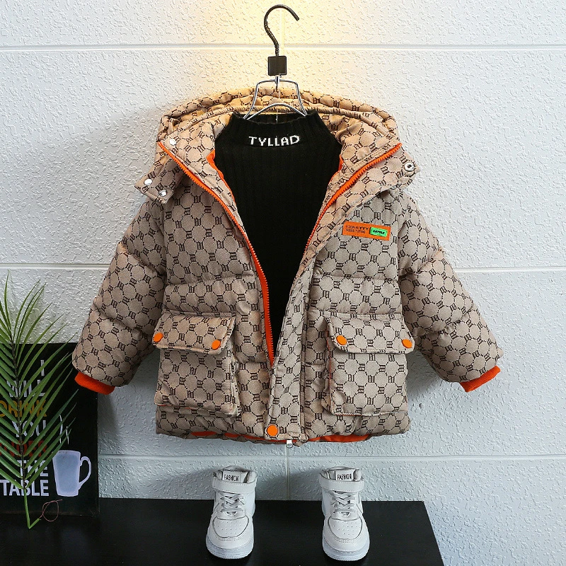 Kinderbekleidung Jungen Winter Temperament Baumwolle Kleidung 2022 Neu Koreanisch Version der Kinder-Baumwolljacke männliche Baby Winter Verdickung Tide Jacke