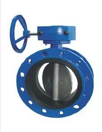 Gear Operated Ductile Iron EPDM Seat Flange End Butterfly Valve