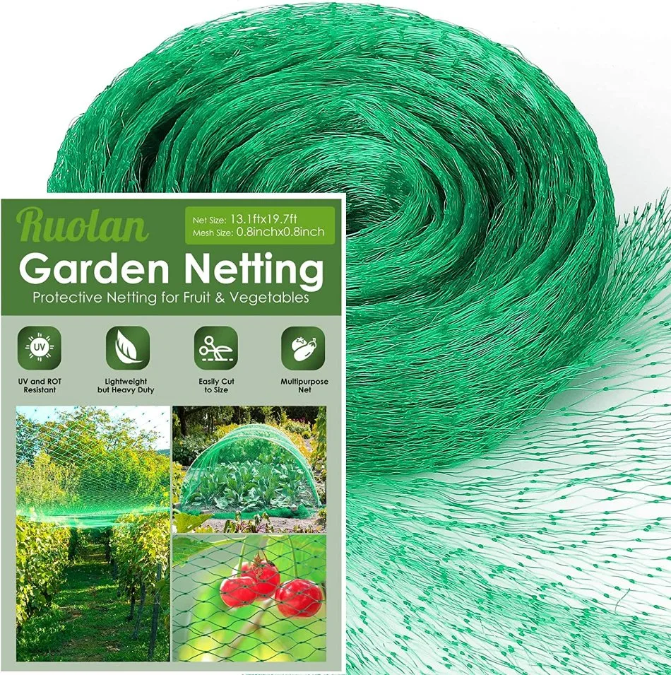 Roland Bird Netting for Protecting Vegetable Plants and Fruit Trees, Plastic Mesh Netting for Birds, Deer, Squirrels and Other Animals