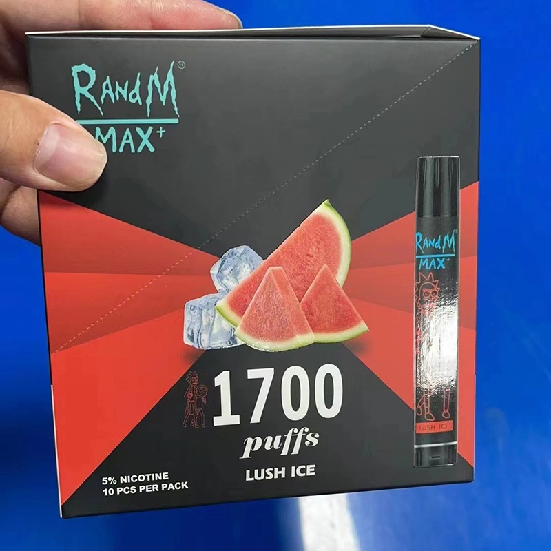 Fumot original Randm Max 1700 Puffs descartáveis cigarro eletrônico com Caneta de papel para controlo do fluxo de ar