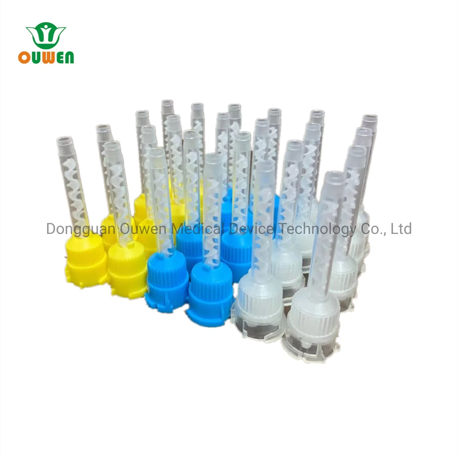 Dental Disposable Impression Mixing Tips Tubes Yellow Intraoral Tip