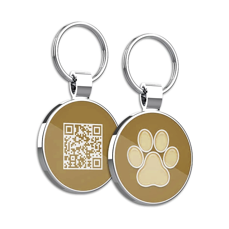 Top Sale 13,56MHz NFC Dog Tag Epoxy RFID NFC Tag Einzigartiger QR-Code Metall NFC Dog Tag
