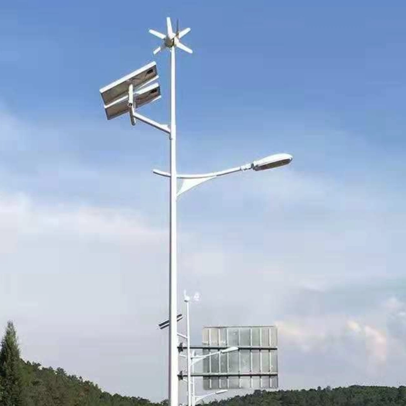 Outdoor 30W 60W 100W Wind Solar Hybrid Street Light System Mit Kamera