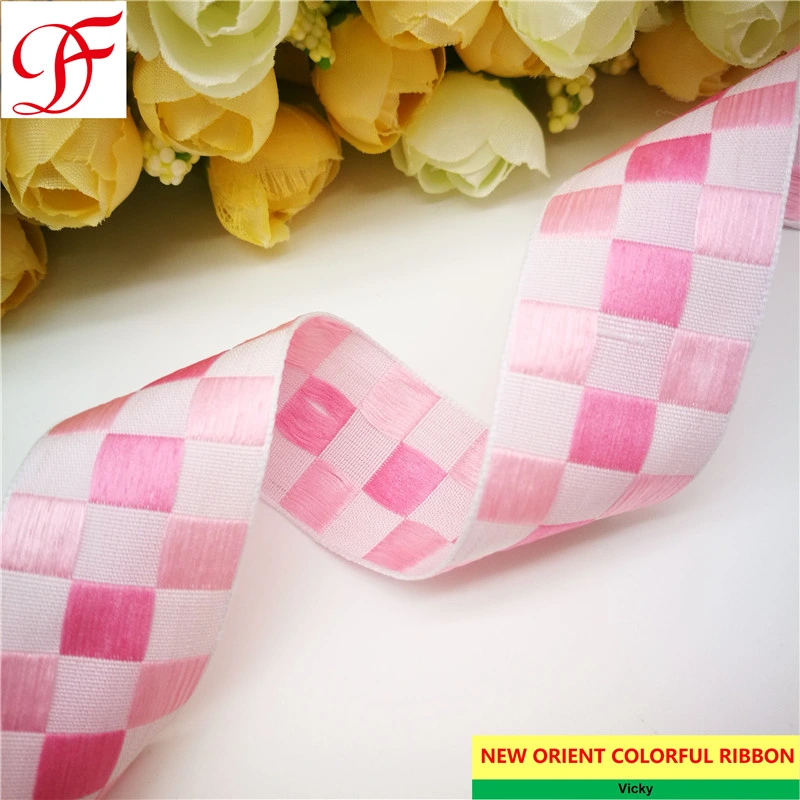 Color Woven Check Ribbon Double/Single Face Satin Sheer Organza Taffeta Hemp Metallic Ribbon Cotton Grosgrain with Many Colors Mixed