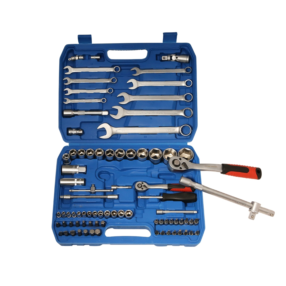Conjunto de ferramentas manuais DOZ, conjunto de chaves de caixa de roquete mecânicas domésticas