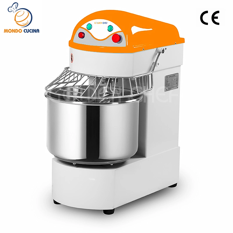 1 cozinheiro chefe dourado bolo de massa Spiral Mixer comercial Pizza pão Mixer Equipamento de cozinha em aço inoxidável