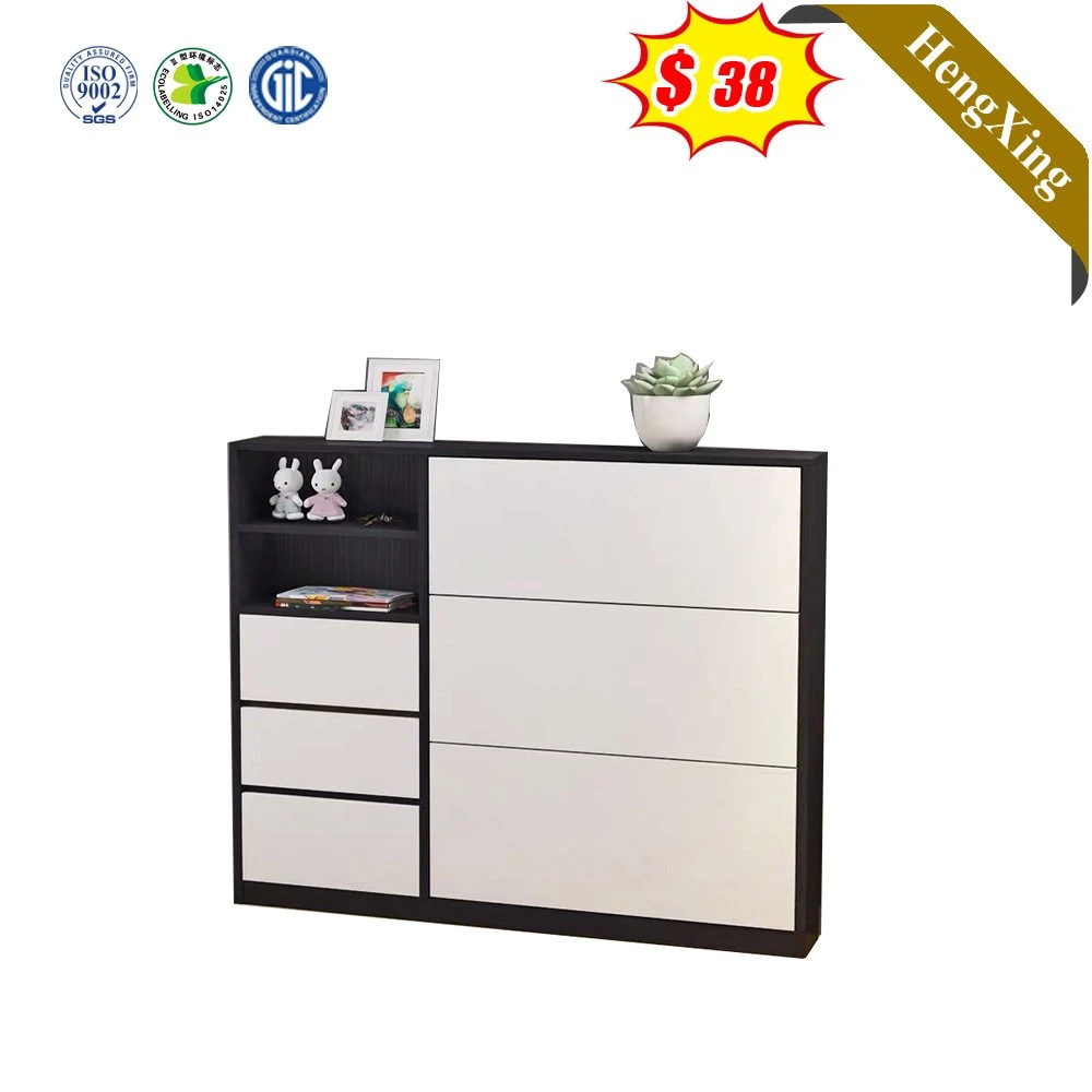 Wholesale/Supplier Melamine Laminated 3 Tier Tilt out Door Wooden Custom Storage Cabinets Living Room Furniture Shoe Rack