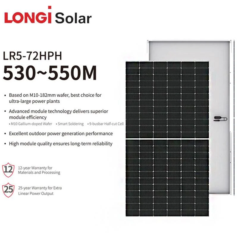 Longi Factory Use Shingled Overlapping Monocrystalline Power530W 535W 540W 545W 550W Energy Solar Panel Price 144 Half Cells