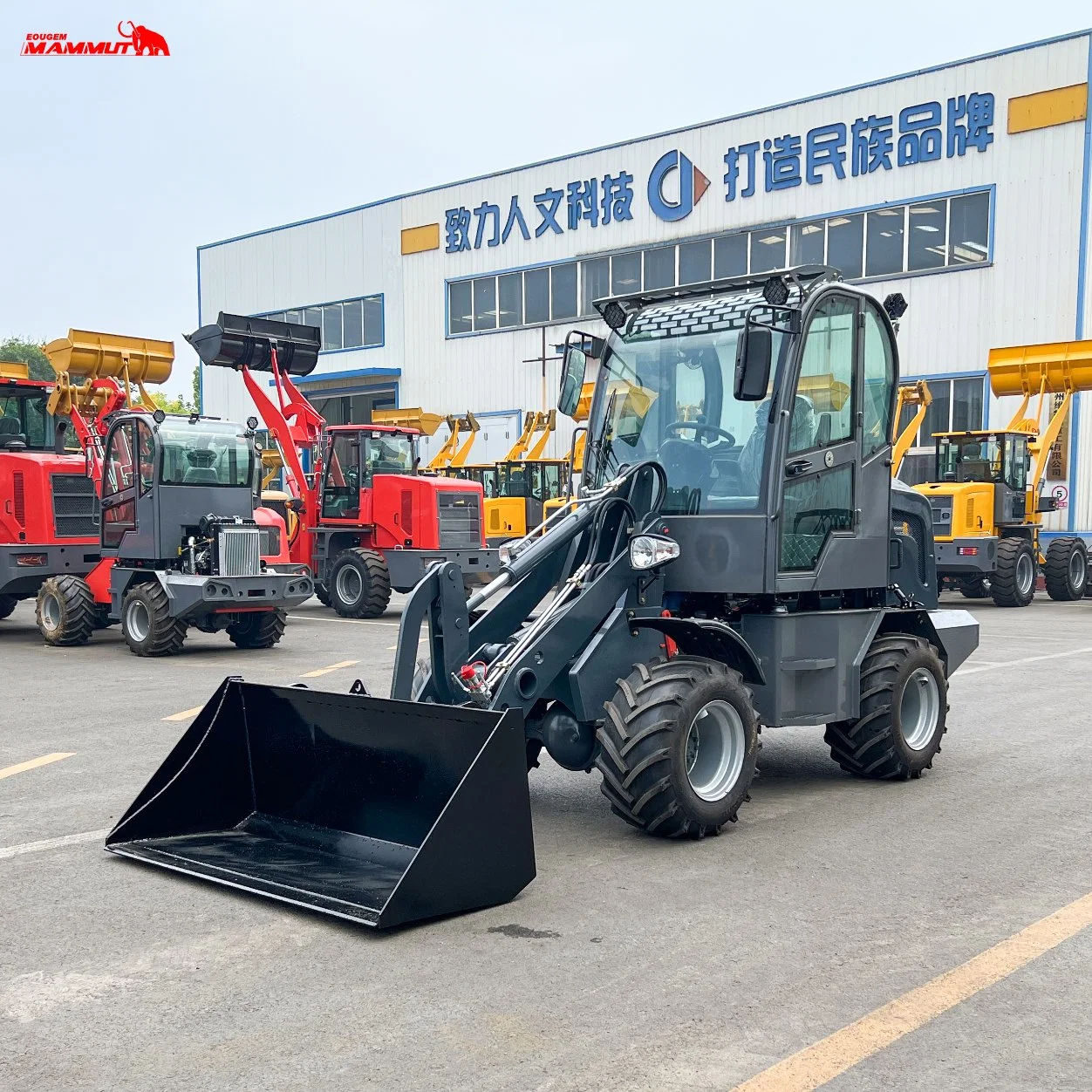 Factory Direct 1.0ton Agricultural Machinery Compact Articulated Mini Loader