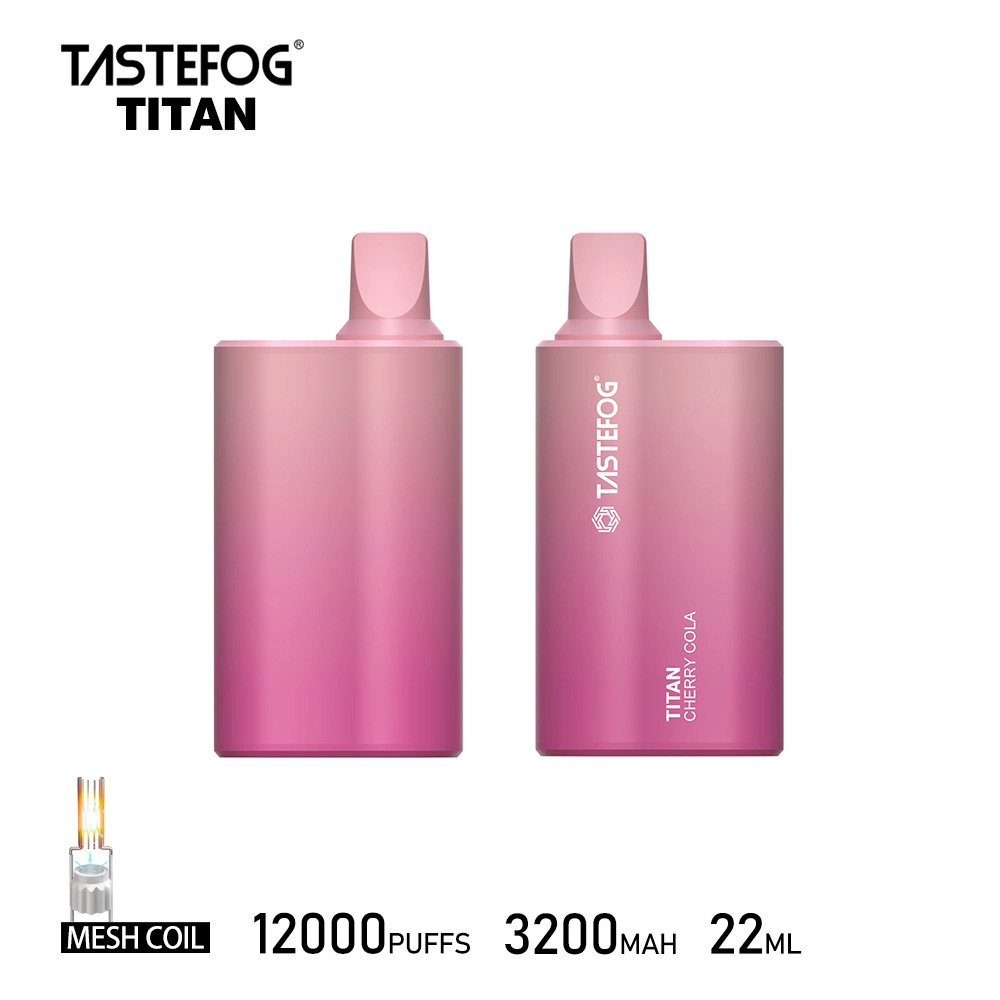 Tastefog Titan Super Crystal 12000 Puffs perdido desechable VAPE Bar E-CIG 12K Puff