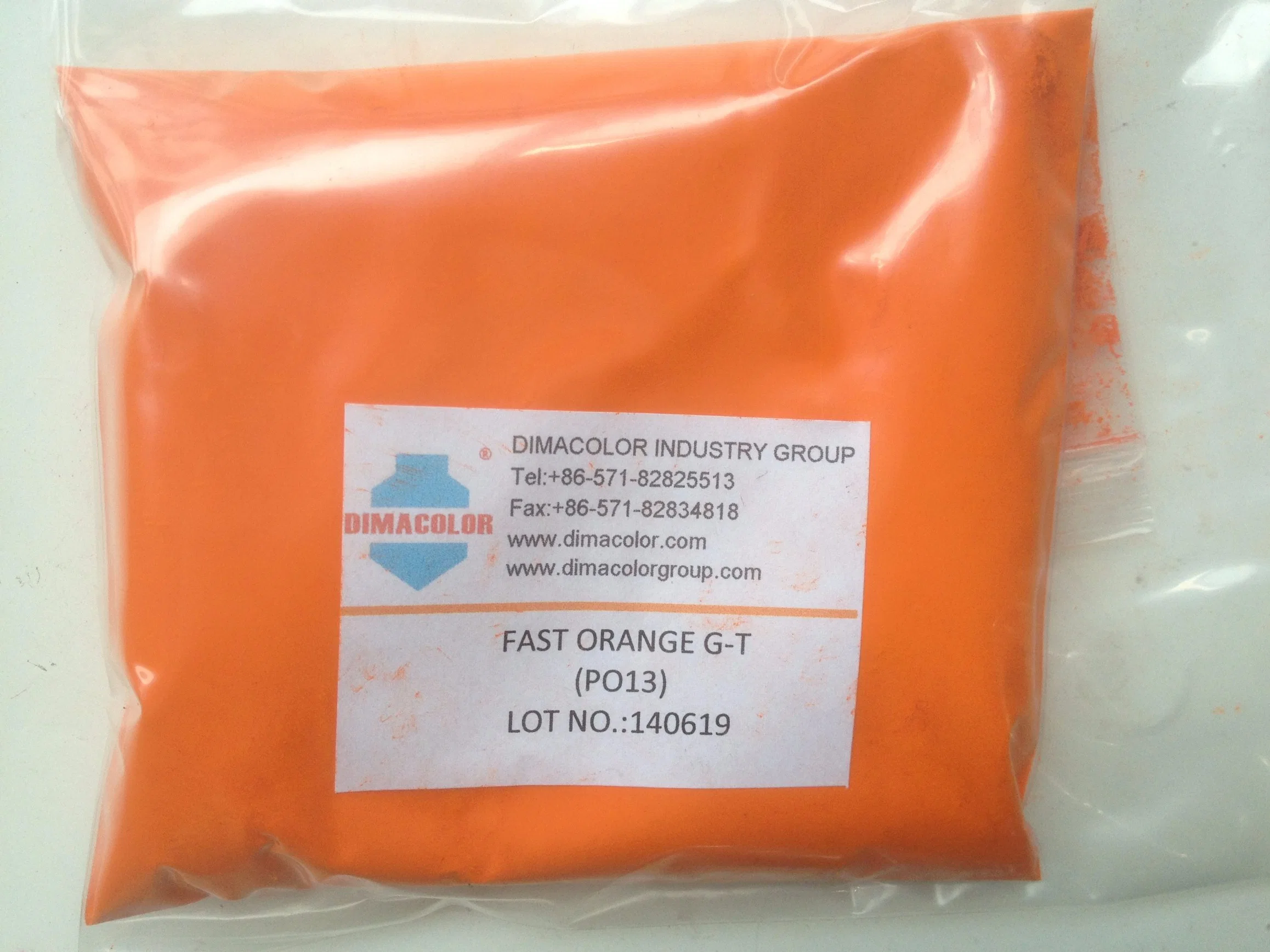 Organic Pigment Fast Orange G T 13 for Wb Sb Ink Plastic Textile Printing