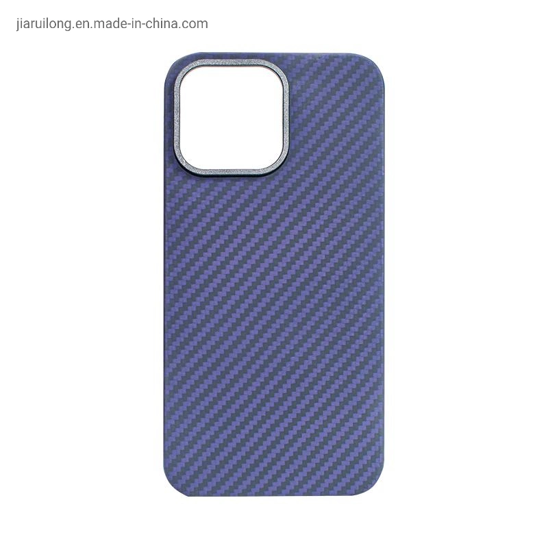 Purple Aramid Fiber Phone Case Cell Phone Accessories Carbon Fiber Cell Phone Case Phone Accessories