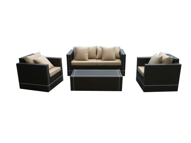 F- Jardim Mobiliário sofá amplo sofá de vime definido (K-9060)