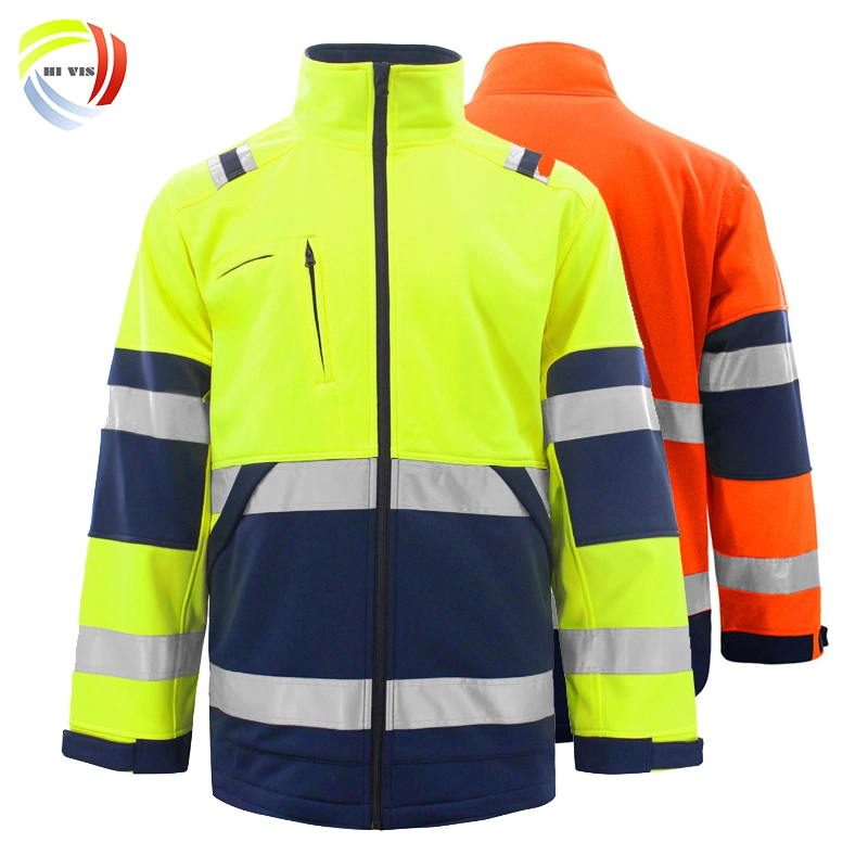 اشتر سترة ذات سترة طويلة ذات سترة طويلة من الصوف ذات القلنسوة من نوع Polar Fleece مع Hi Vis Reflective Fleece، سترة ذات سترة ذات سترة طويلة من الصوف ذات القلنسوة من نوع Fleece ذات سلامة عاكسة