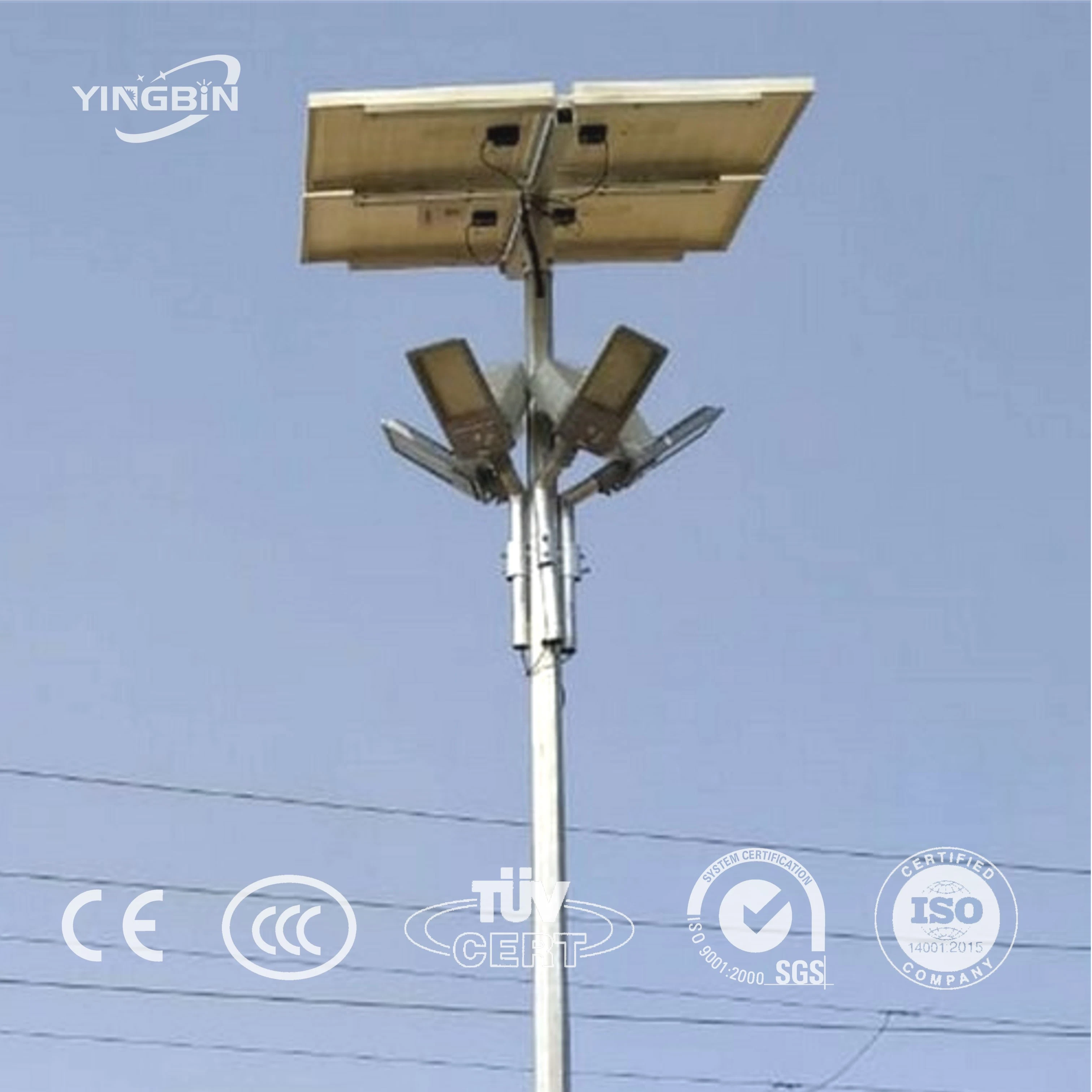 LED Light Wind Solar Street Light Solar Outdoor Light 24V35W Solar Panel with Street Steel DC Aluminum